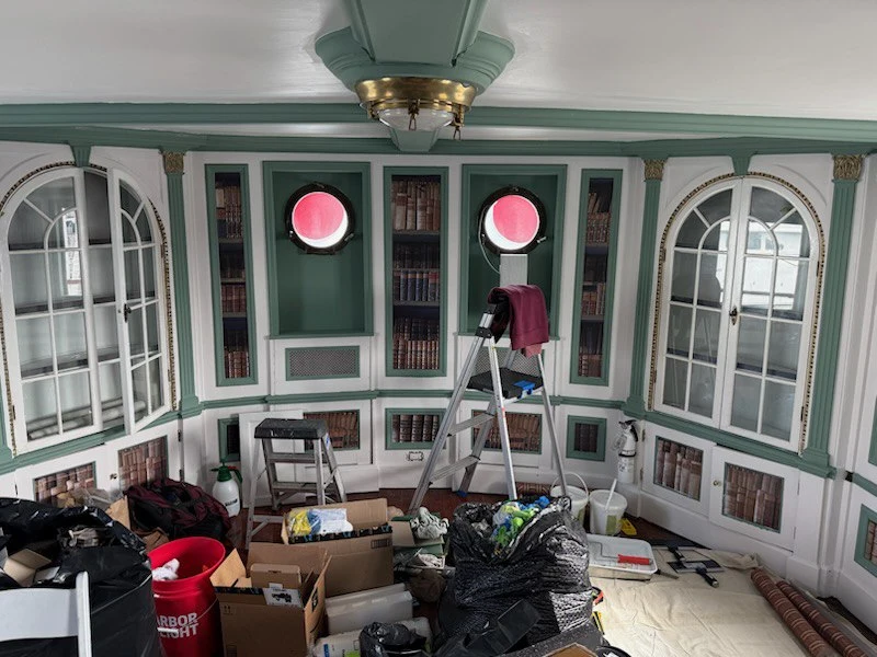 Historic home wallpaper restoration in Dallas
