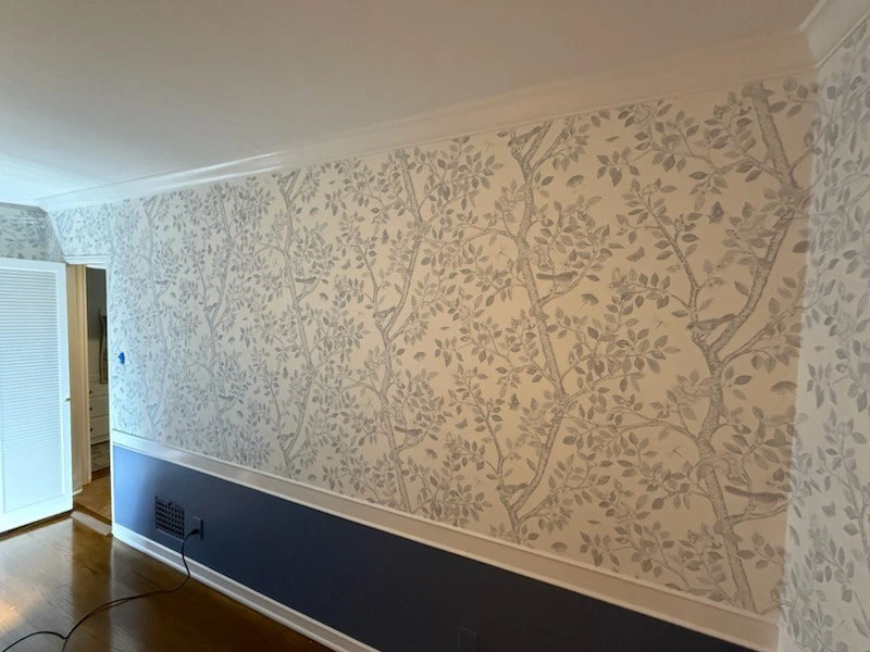 Wallpaper project in Dallas luxury home