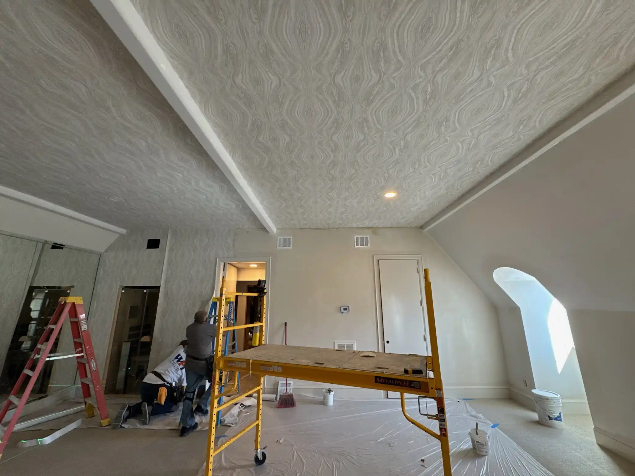 Wall preparation after wallpaper removal